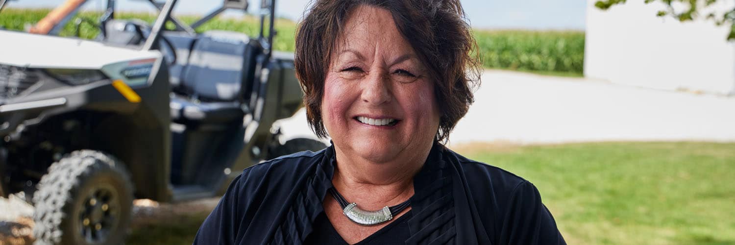 woman smiling at the camera