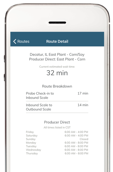 ADM Wait Time app screenshot